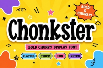 Bold Headings with Chonkster Font