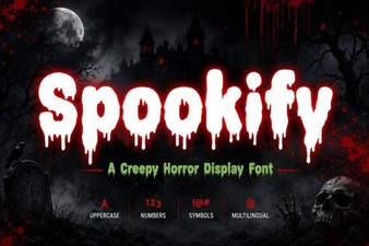 Spookify Font – Free Spooky Display Typeface for Halloween Designs