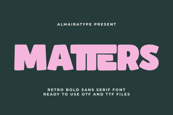 Matters Font: a Stylish Typeface for Creative Projects