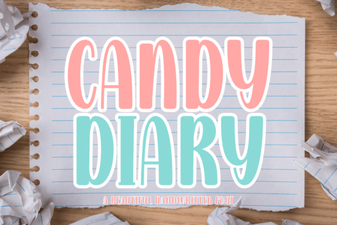 Candy Diary Font - Sweet Handwritten Script Font Free Download