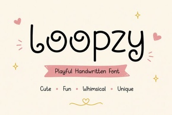 Loopzy Font Free Download | Stylish Script Typeface