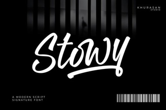 Discover the Elegant Stowy Font for Modern Design Projects