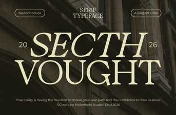 Secth Vought Font: Bold Display Typography for Modern Design