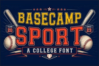 Basecamp Sport Font: Bold Design for Dynamic Projects